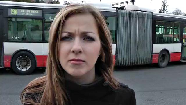 Girl in hose has sex in fresh air