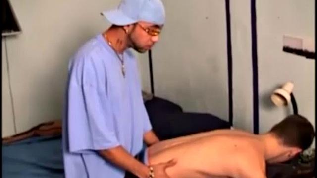 When the pizza delivery arrives, Tommy DeLuca is in his underwear. He invites sexy delivery thug Boom Boom inside for a tip.