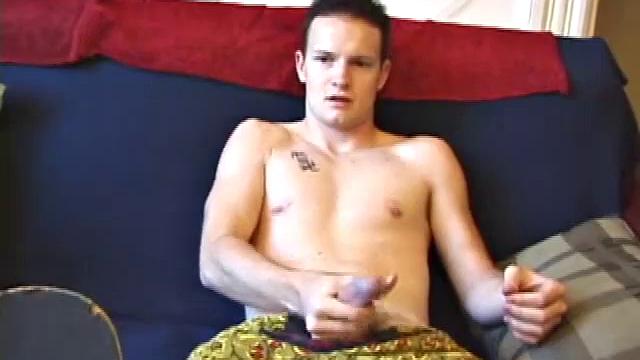 Lex Python gets down and dirty on the sofa, stroking his cock with determination. A true skater with a "fuck off" attitude, Lex does whatever he wants whenever he wants, including teasing us with his naked body.