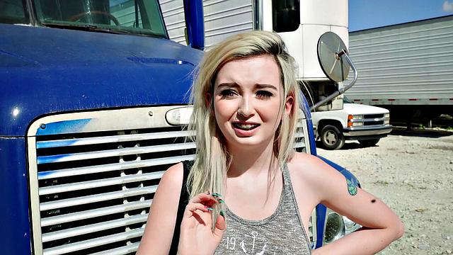 Blonde Teen Fucks For Ride