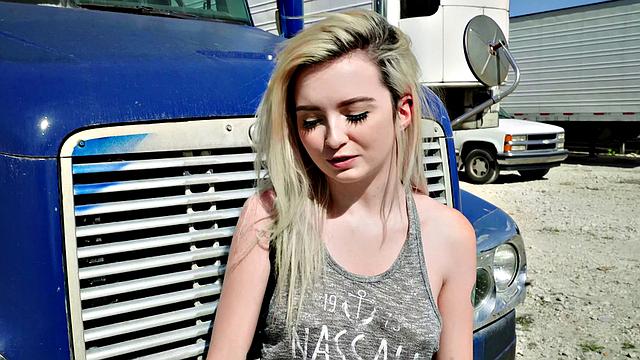 Blonde Teen Fucks For Ride