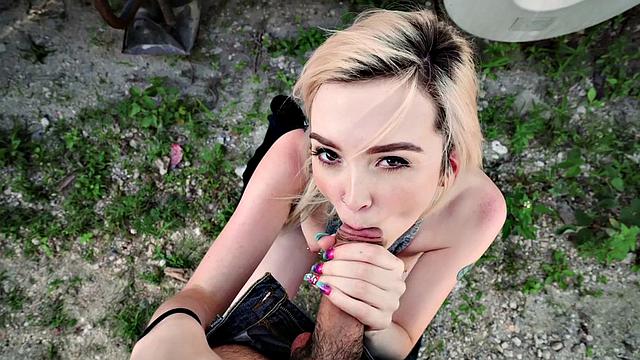 Blonde Teen Fucks For Ride