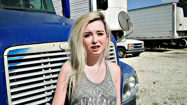 Blonde Teen Fucks For Ride