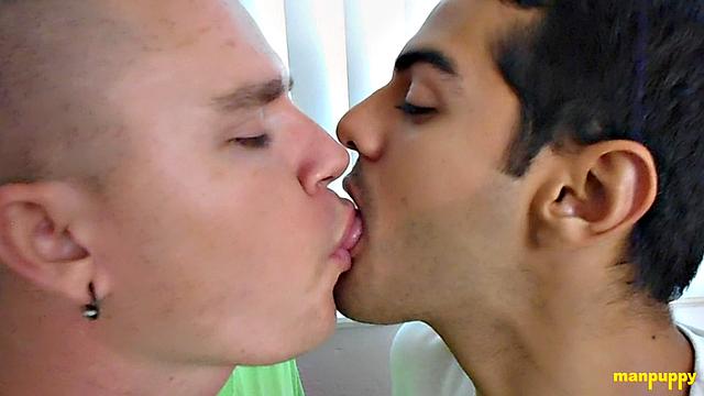 Steamy Gay Kissing 33 - Sebastian Shoots, Leo Blue