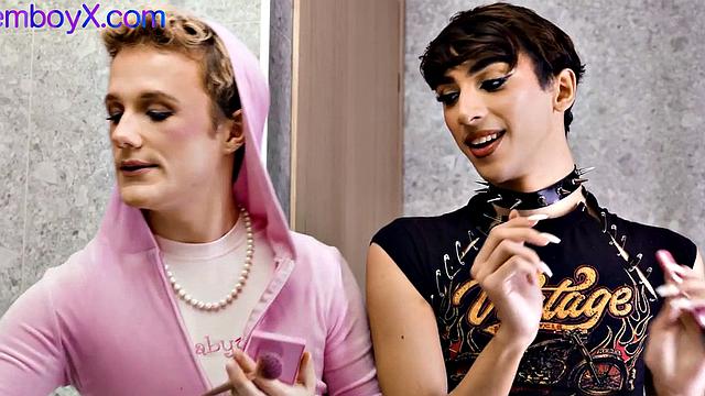 Femboi MUA sharing cock