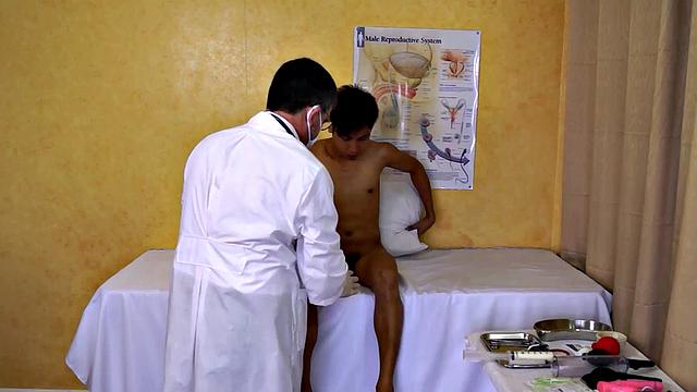 Assramming asian twink by the doctor