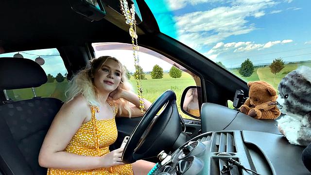 Seduced bitch fucked in car by perverted BWC fucker