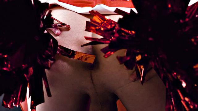 FEMBOYISH - Cheerleader Twink Cole Link Takes A HUGE ONE For The Team! With Hunk Braxton Cruz