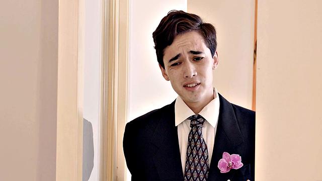 DADDY4K. Man satisfies son's bride before groom finally catches them