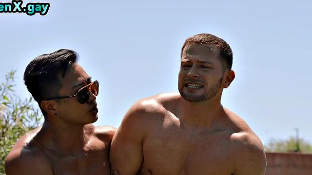 Barebacked gay fucked by thick cock in tight ass