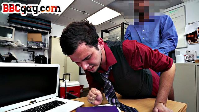 Black office manager drilling white newbie