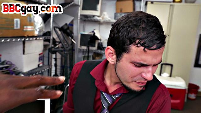 Black office manager drilling white newbie