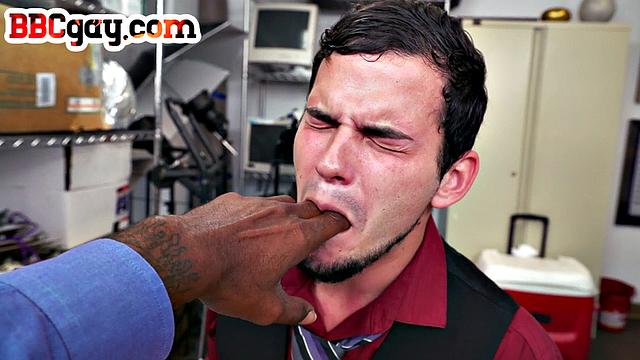 Black office manager drilling white newbie