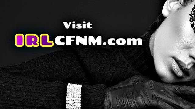 CFNM redhead cougar sucking and jerking until cumshot