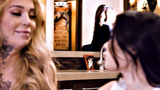 TRANSFIXED - Stacked Tattooed Trans Teacher Gracie Jane Smashes Student Lulu Chu After School