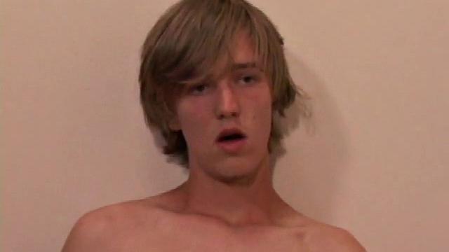 This 19 year old ditches his skateboard and his clothes to begin stroking his big uncut cock. Dustin Bailey worksi t hard, and eats his pre-cum, before finally blowing a huge wad.