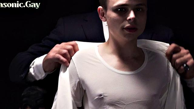 Naive apprentice rimmed and fucked by group