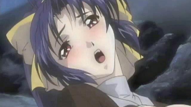 Cum-covered Japanese anime in fuck session gets banged