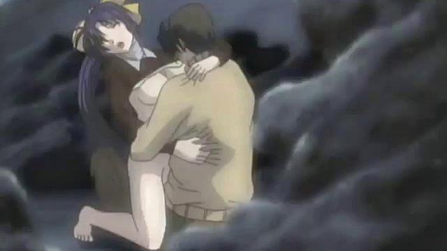 Cum-covered Japanese anime in fuck session gets banged