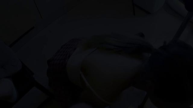 CFNM amateur 21yo sucks professors cock at home