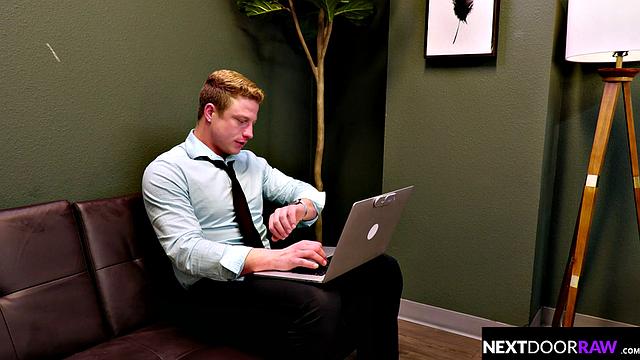 Over Worked Hunks Destress with Each Others Cocks At Office - NextDoorRaw