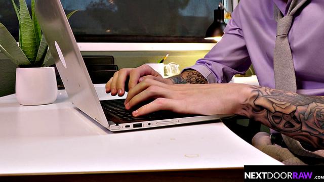 Over Worked Hunks Destress with Each Others Cocks At Office - NextDoorRaw