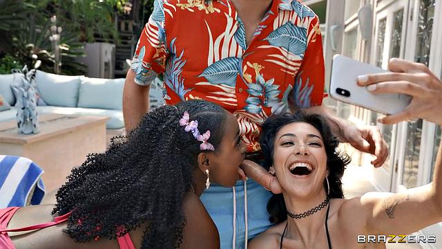 Curious Besties at Resort