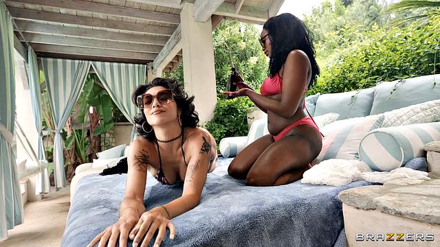 Curious Besties at Resort