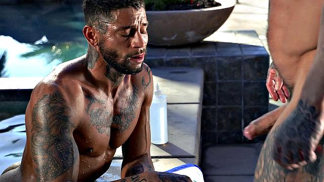 Beefy Stud Blows Load While Being Railed By Hunk - RagingStallion