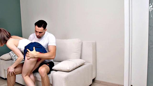 SIS.PORN. Small-tittied girl gets her pussy drilled by stepbrother