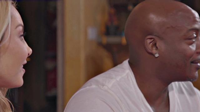 Booty housewife rides interracial duo before facial