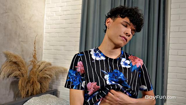 Andrew Lepy takes a hard cock and moans with pleasure