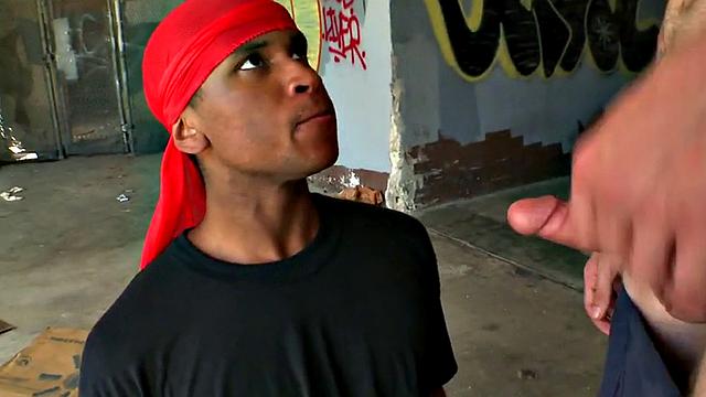 Ebony bottom picked up and drilled outdoors for cash