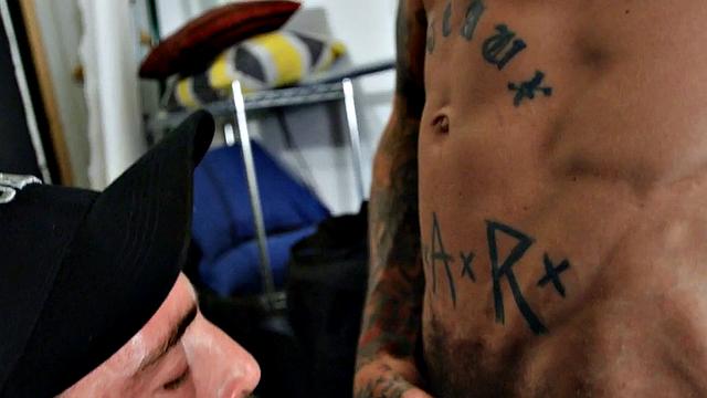 Pierced gay fucks stud in anal hole hardcore