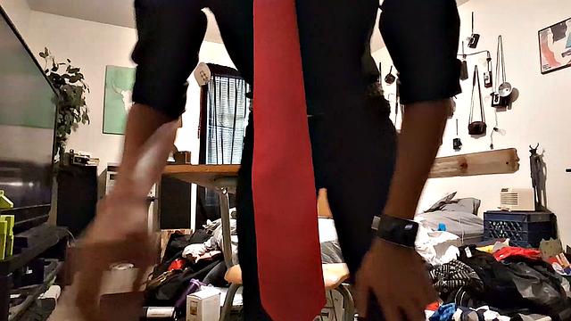 Hung Twink Stroking Cock