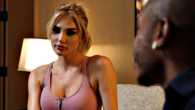 The gorgeous Kenzie Anne gets pussy pounded by big black cock