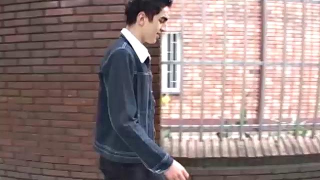 Young Latino Raul works at a doctor's office and finds himself alone and horny. So he hops on the exam table, strips off his clothes and gets a boner.