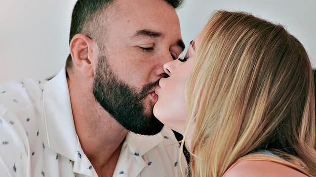 Stunning babe pleases lover with tight pussy