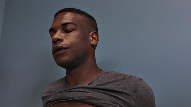 Sixpack patient breeded by sturdy doctor in office