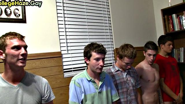 Frat student assfucked at party after giving blowjob