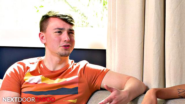 Straight Hunk 1st Time Gay Fuck with Twink Stepbro - NextDoorTaboo