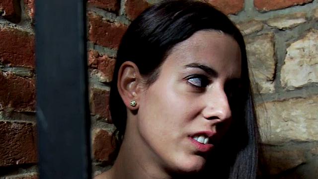 Pegging CFNM babes peg jail sissy in 3some with dildo