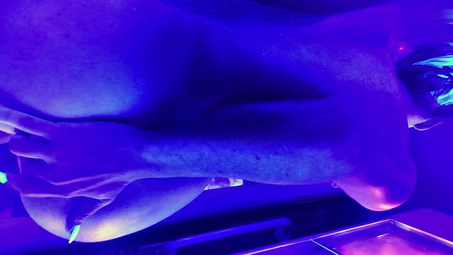 Playtime in Tanning Booth
