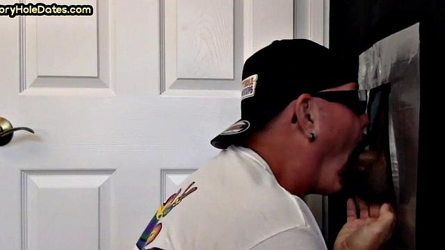 Gloryhole mature gay gets fucked at home after overture