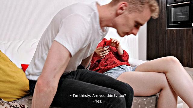 Cock suits her better than a phone