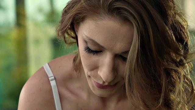 Classy euro babe assfucked by her BF before receiving facial