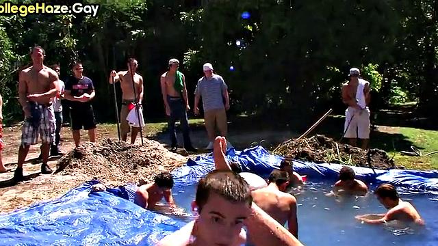 Public sucking str8 sucks outdoor for fraternity audience