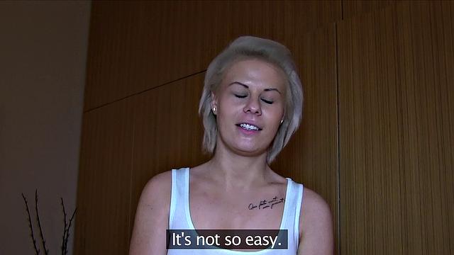 Short Haired Woman Gets A Special Offer For Cock