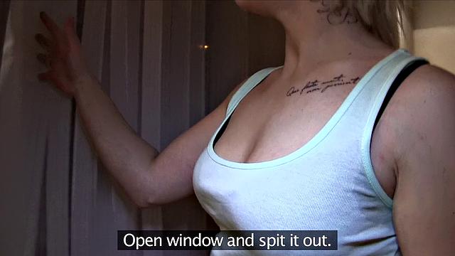 Short Haired Woman Gets A Special Offer For Cock