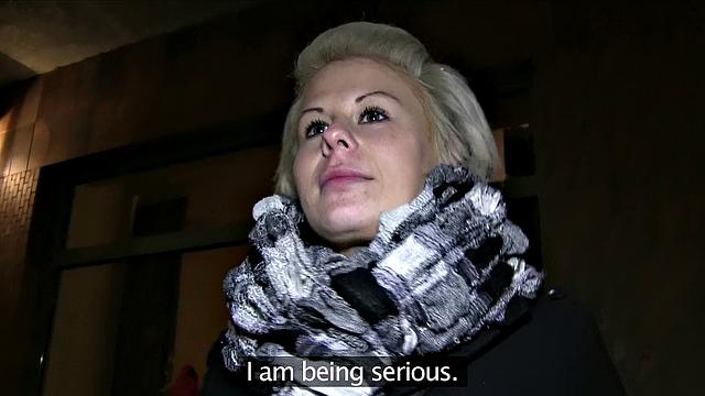 Short Haired Woman Gets A Special Offer For Cock